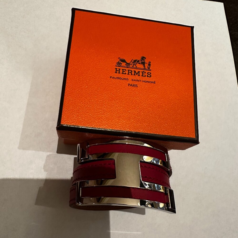 Hermes Pousse Pousse Leather Bracelet